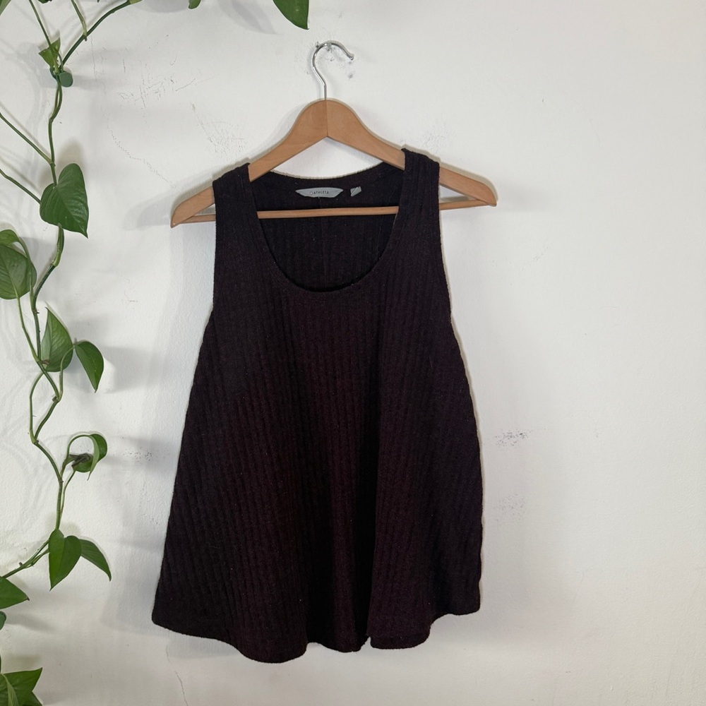 Athleta Maroon Racerback Sweater - XL